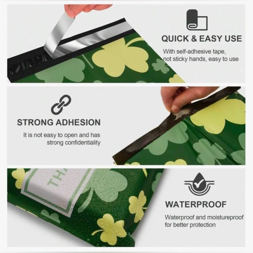 St Patrick’s Day Polymailers 6x9 (20 ct.) 🦄🦄🦄